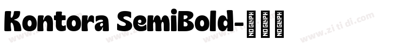 Kontora SemiBold字体转换 Kontora SemiBold字体转换